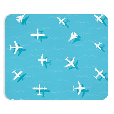 AIRPLANES WHITE - MOUSE PAD Printify